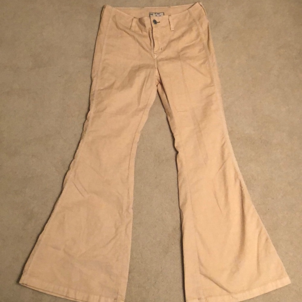 Free People flare cream corduroy